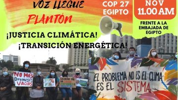 COP 27: Convocan a un plantón frente a la Embajada de Egipto en Lima