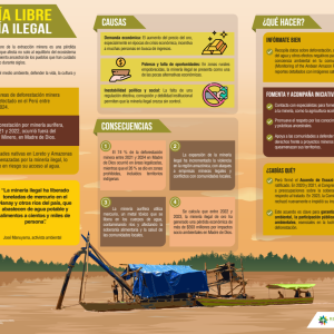 Infografía 'Amazonía libre de minería ilegal'