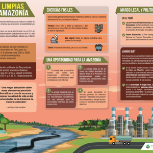 Infografía 'Energías limpias para la Amazonía'